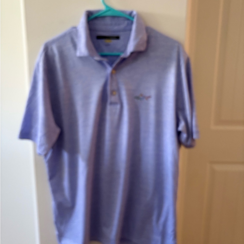 Men's Greg Norman Light Purple Polo Shirt - Classic Collared Tee